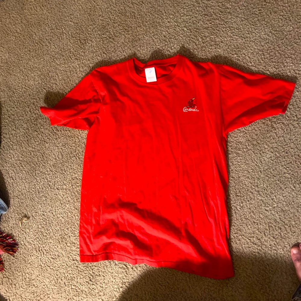 Vintage Men's Large St. Louis Cardinals Shirt, Red, Jostens"